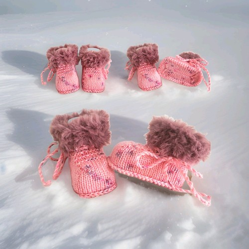 Babyschuhe gestrickt 8 5 - babyschuhe,