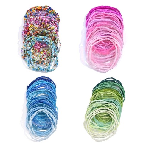 Colorful glass bead bracelet - colorful,