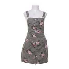 Divided by H&M, Latzkleid, Größe: 38, Grün/Mehrfarbig, Baumwolle, Blumen -TmF