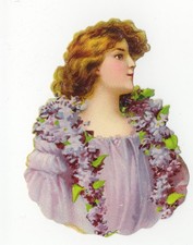 Dame mit Blütenstola Oblaten