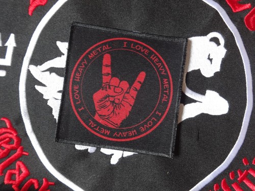Love heavy metal patch - i,