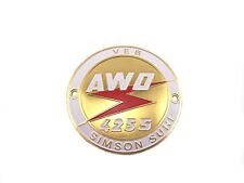 Tankplakette, Tankemblem AWO Sport rot, gold, weiß