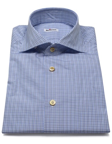 Kiton hemd hellblau und - hemd,
