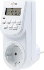 revolt Digitale Zeitschaltuhr, 140 Schaltzeiten, LCD-Display