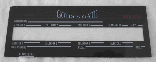 Wersi blende display - wersi, golden