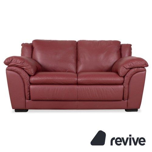 Natuzzi leder zweisitzer rot - zweisitzer,