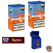 Farmer Pfeifentabak Dose 2x 160g, Burton Hülsen, Zubehör