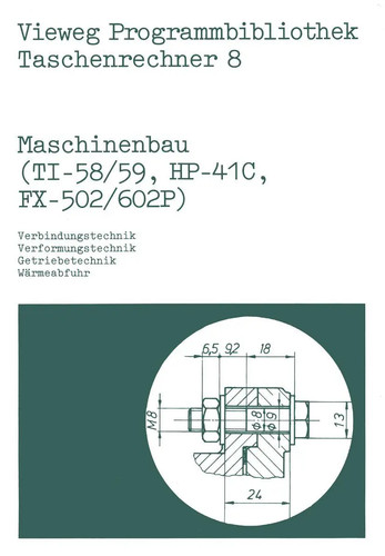 Maschinenbau hp 41 - maschinenbau, hp-41