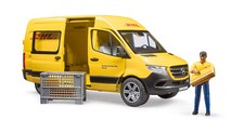 Bruder 02671 MB Sprinter DHL Paketdienst mit Figur Paketbote