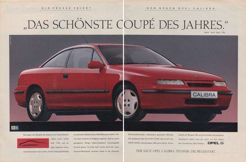 Opel calibra reklame - -,