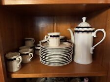 Kaffeeservice Eschenbach Echt Kobalt 7 , Bavaria Germany Für 12 Personen