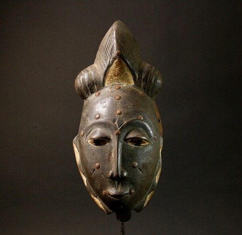 Afrikanische holzmaske baule - afrikanische,