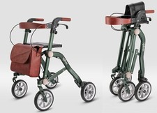 Russka Rollator Trive faltbar Leichtgewicht mit Transporttasche Rückengurt 6,5kg