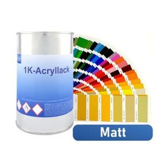 RAL Wunschfarbton Matt 1Kg Industrie Auto NFZ 1K Acryllack
