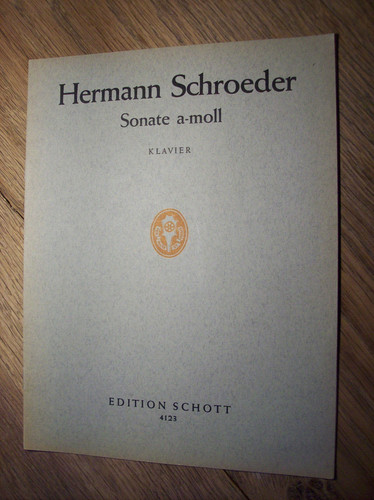 Hermann schroeder sonate - hermann,