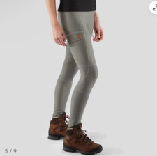 Fjällräven Abisko Trekking Thights Damen Größe M grau Wanderhose Leggings 89758