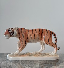 HERTWIG Katzhütte Tiger, Keramik, Figur, Groß, Prachtvoll,