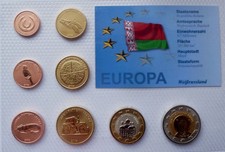  Euro Proben - Kursmünzensatz  2008 Weissrussland