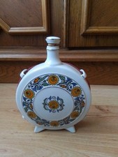 Porzellan Feldflasche aus UNGARN, HOLLOHÁZA, CA 200MM HOCH, CA 50 JAHRE ALT, TOP