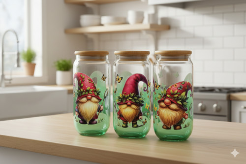 Farbiges trinkglas wichtel - trinkglas, "wichtel
