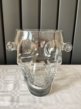Brainfreeze Retro EISKÜBEL Schädel Glas Wein Bier Kühler Vintage Trinkgeschenk
