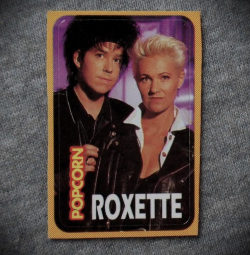 Roxette popcorn star sticker - roxette,