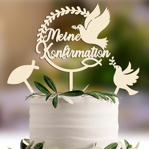 Tortendeko konfirmation cake - konfirmation,