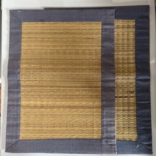 Platzdeckchen Tischdeckchen 2Stück Stroh mit Umrandung 44x33,5cm Gebraucht