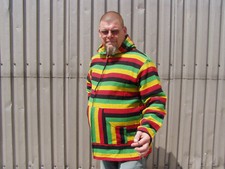 dicke Kapuzenjacke cottonJerga Dashiki Hoodie Jamaika Hippie Jamaica Hoody Gr. S