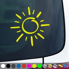Sonne Aufkleber Sonnenschein Strand Meer Camping Sticker Auto Geschenkidee