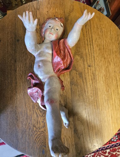 Antike geschnitzte holzfigur - geschnitzte,