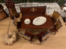 Antike Holz Möbel Puppenstube
