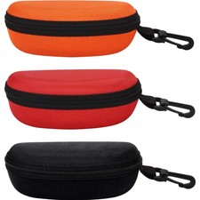 molshine 3 teiliges tragbares brillenetui hartschale reißverschluss