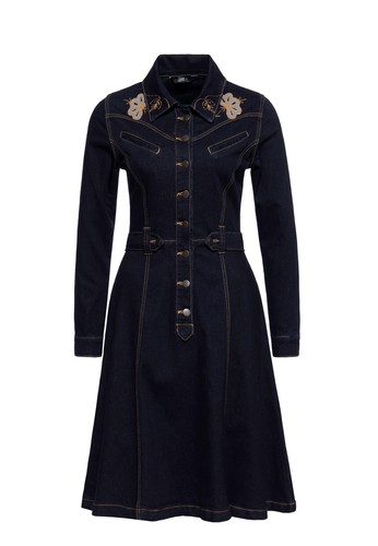 Queen kerosin damen jeanskleid - kerosin,