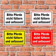 Schild Pferde nicht füttern