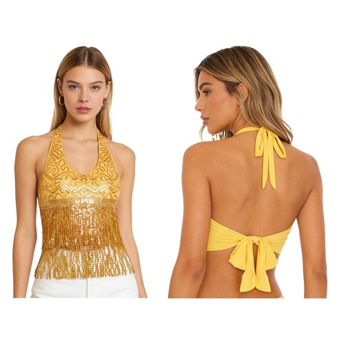 Damen sequins belly dance - de,