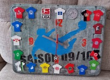 Wanduhr Bundesliga Sasion 2009/2010 Aral und BP Tankstelle Fußball RAR 