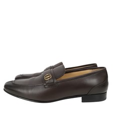 Bally Herren Schuhe Slip-Ons Gr. 44 Braun Leder Lederschuhe