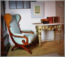 Lehnstuhl Ohrenbackensessel Lesestuhl  K.F. Schinkel Berlin 1828