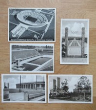 5 alte Postkarten Olympiade