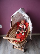 alter DDR Stubenwagen Puppenwagen  Kinderwagen  und Puppe