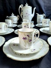 Antikes Jugendstil Teeservice Kaffeeservice Krautheim & Adelberg - 9P ca 1890