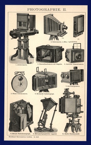 Druck anno 1896 photographie - druck,