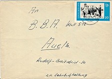 Brief DDR mit 20 Pfg