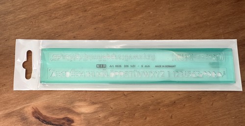 Zeichenschablone alphabet - zeichenschablone, m+r