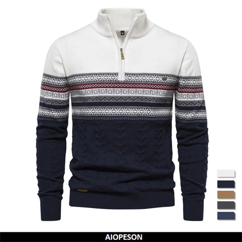 Herren winter pullover zipper - winter,