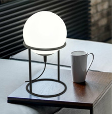 Nachttischlampe schwarz Tischlampe Standlampe Standleuchte Lampe Leuchte 97331