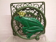 Antik Gusseisen Schlauch abwickler Frosch König schwer massiv Guss Garten