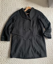 Alpaca Loden 80er 90er Vintage Mantel h 100% Wolle 40-42 M-L oversize c&a grün