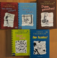 Sammlung 5 Bücher Gregs Tagebuch 1, 6, 7, 8, 12 sehr guter Zustand